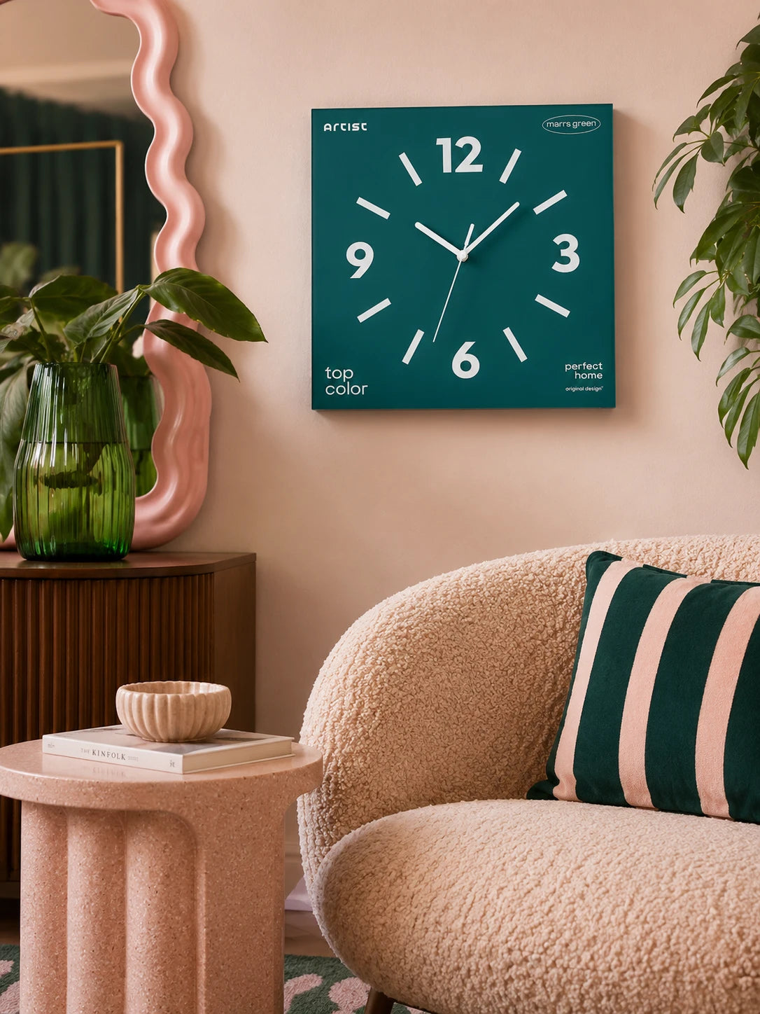 Frameless Silent Square Wall Clock