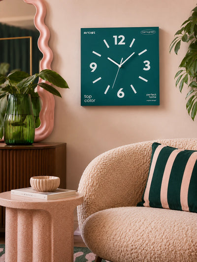 Frameless Silent Square Wall Clock