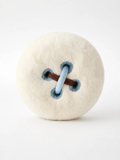 Button-Tufted Sculptural Cushion – Plush Sofa Accent Pillow