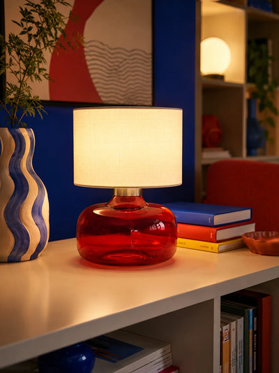 Mokamoka Medieval Stained Glass Table Lamp — Bauhaus-Inspired Accent Lighting