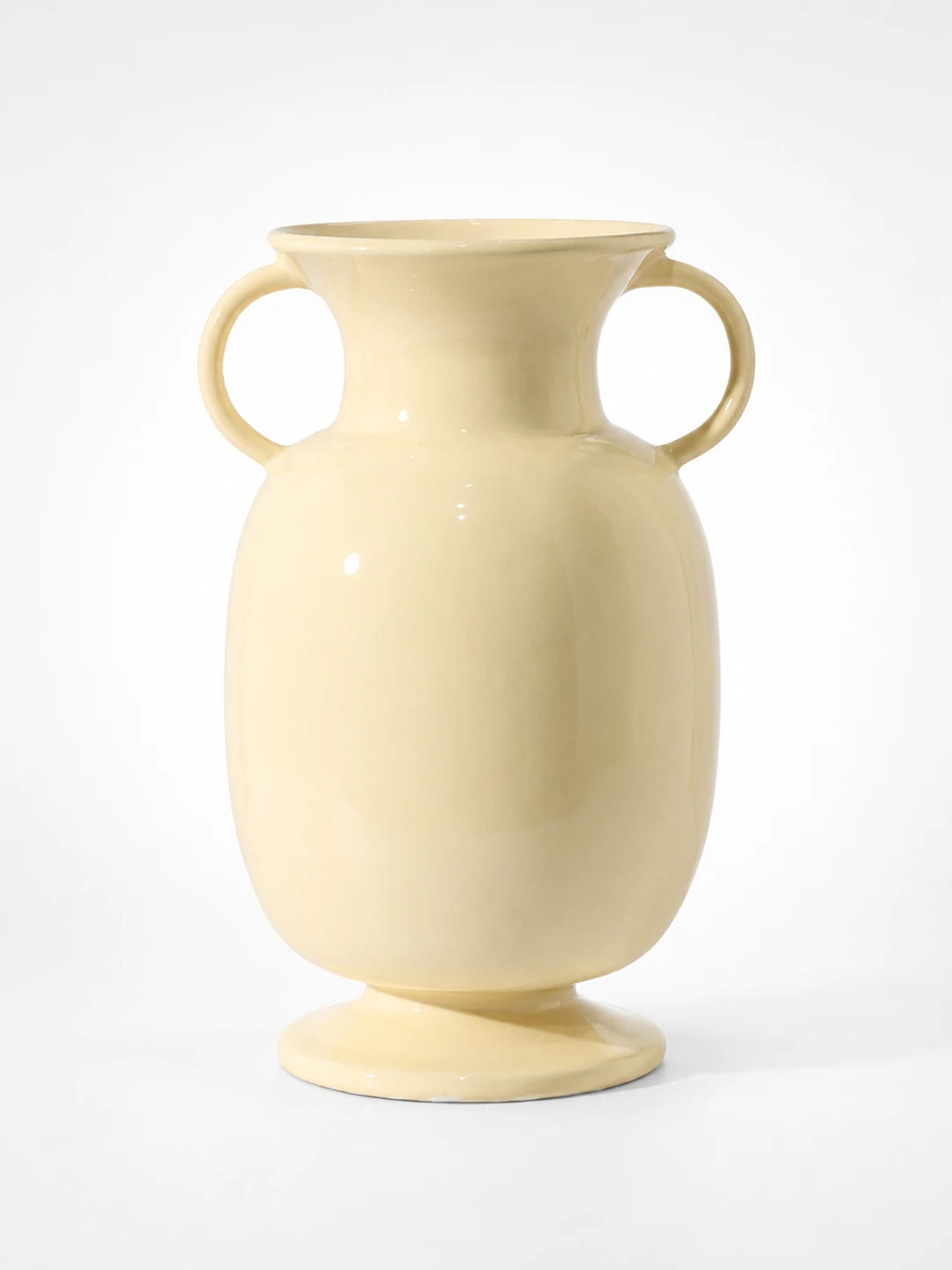 Modern Glazed Ceramic Vase: Sculptural High-Gloss Accent Piece