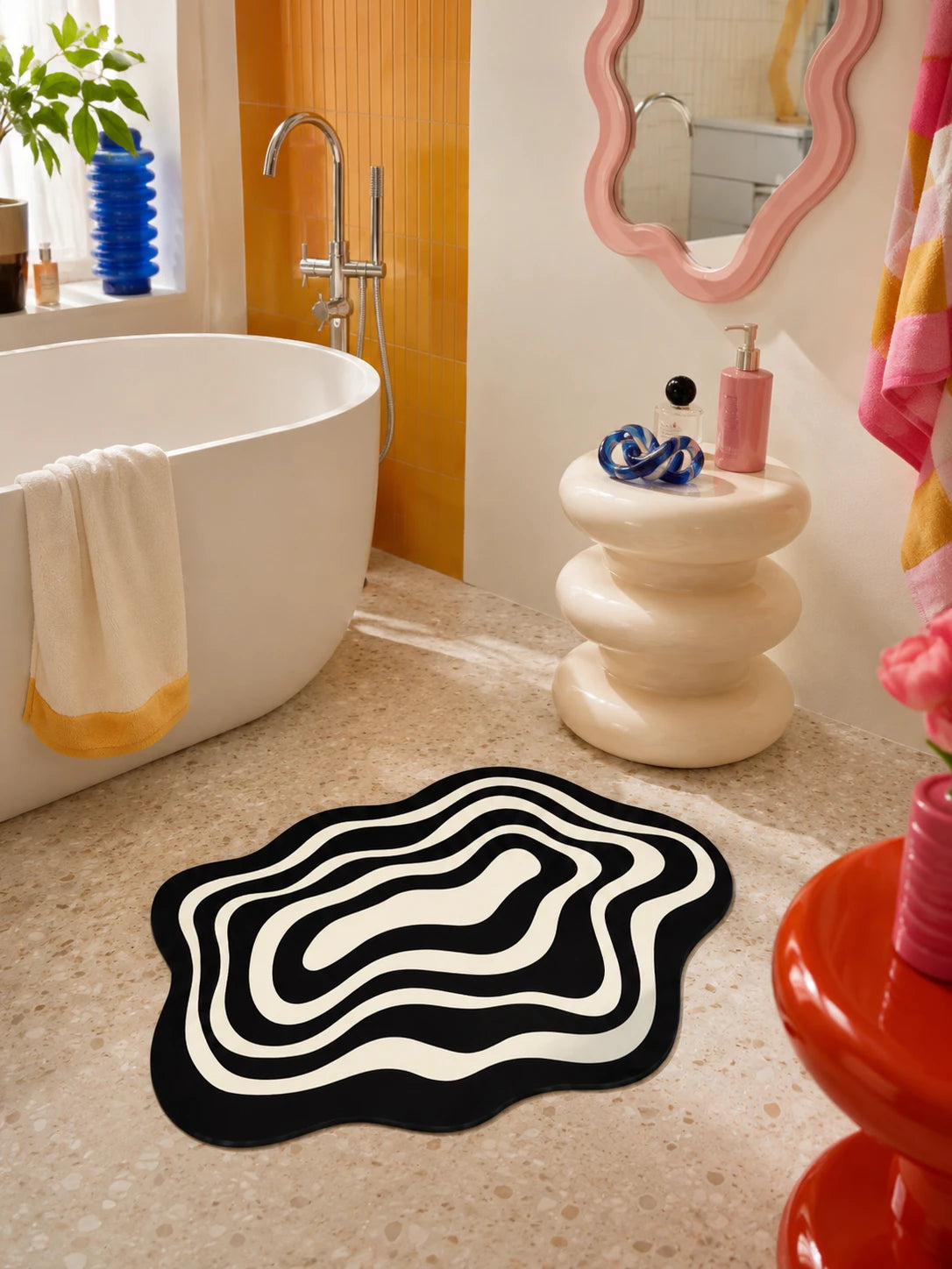 Wavy Ripple Bath Mat