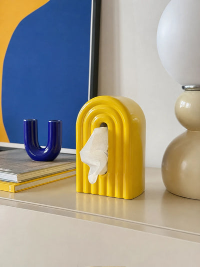 Rainbow Ceramic Arch Tissue Box Cover