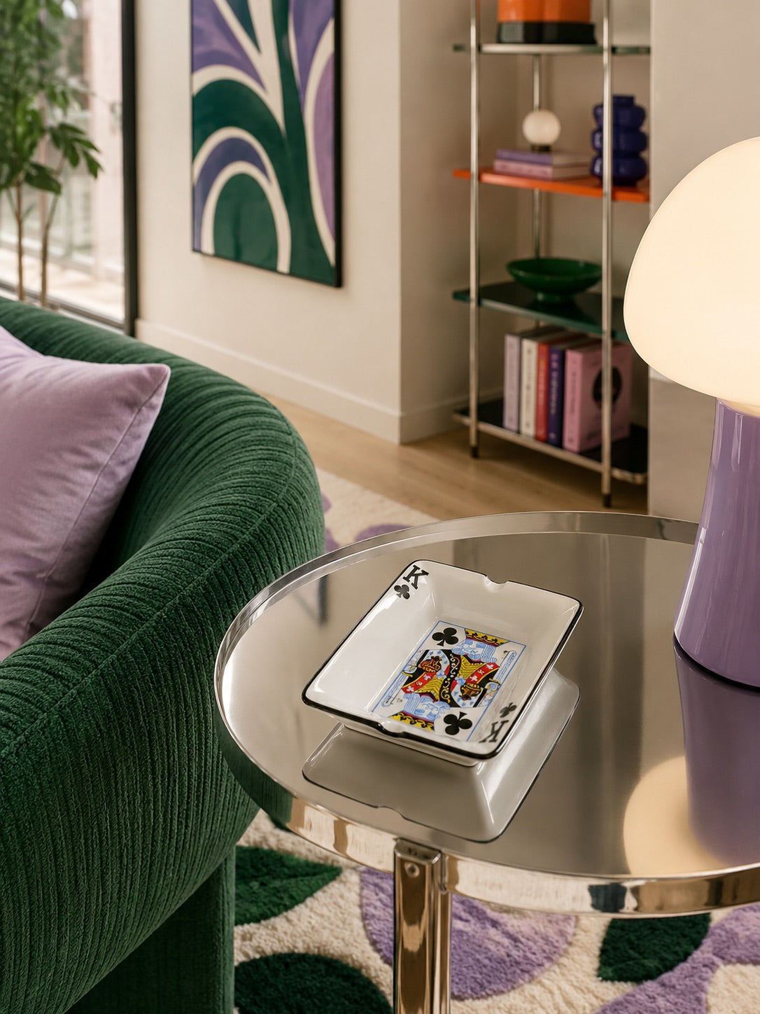 Creative Poker Ceramic Ashtray