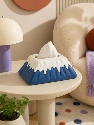 Snow Mountain Ceramic Tissue Box Cover
