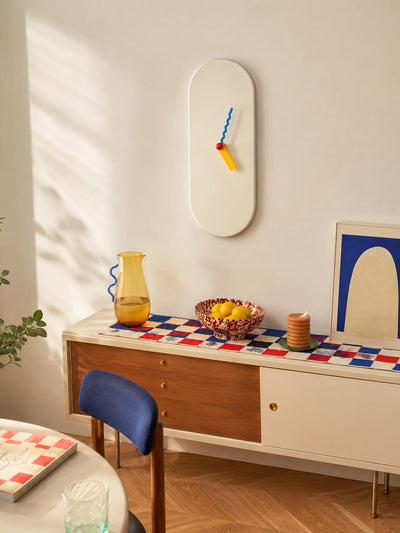 Silent Cream Puffy Wall Clock