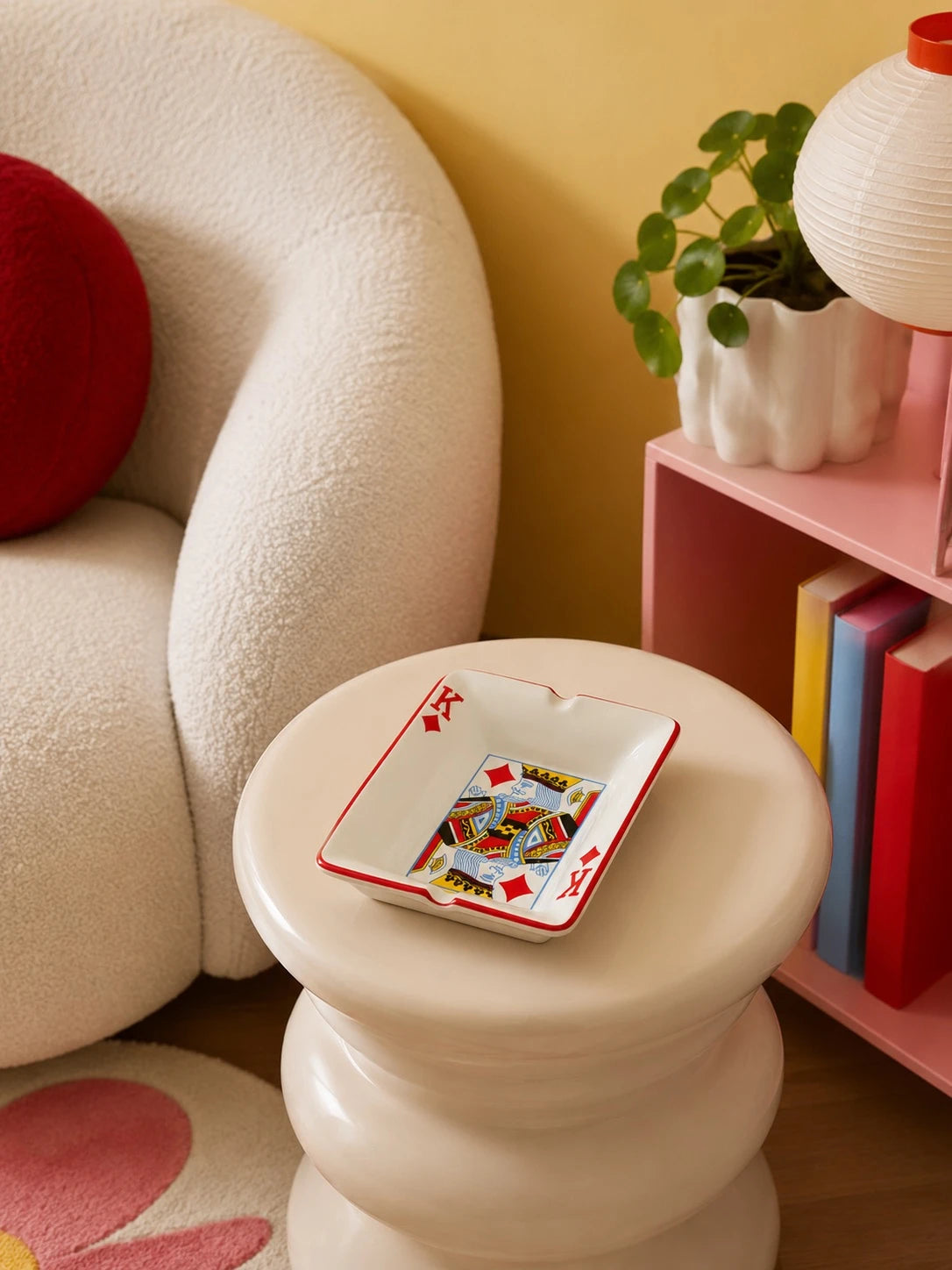 Creative Poker Ceramic Ashtray