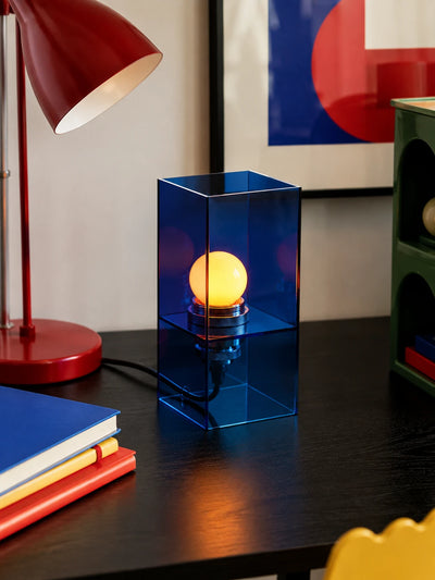 Sunrise Blue Acrylic Cube Lamp