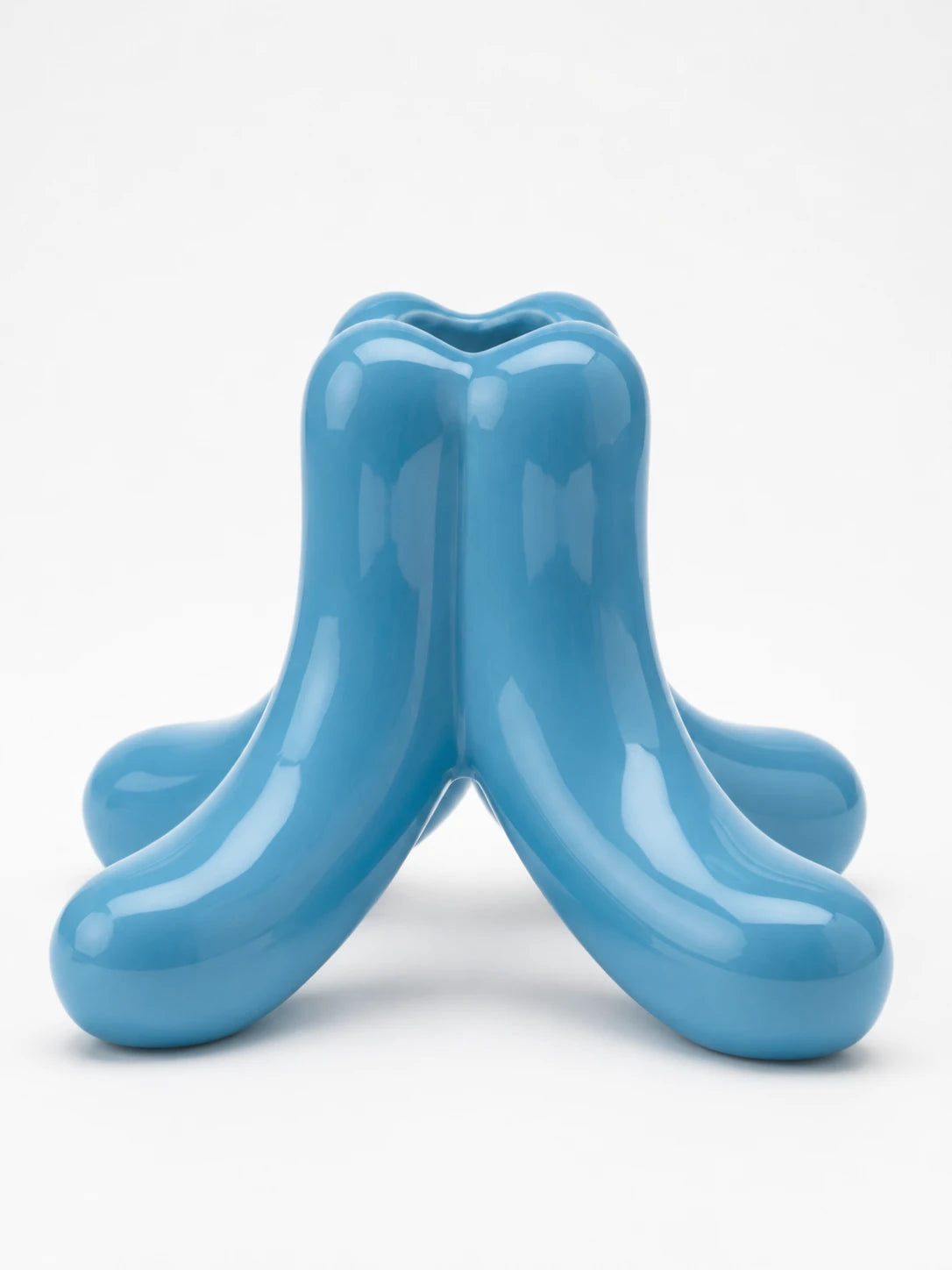 Glazed Ceramic Candle Holder: Wide-Base Taper Stand