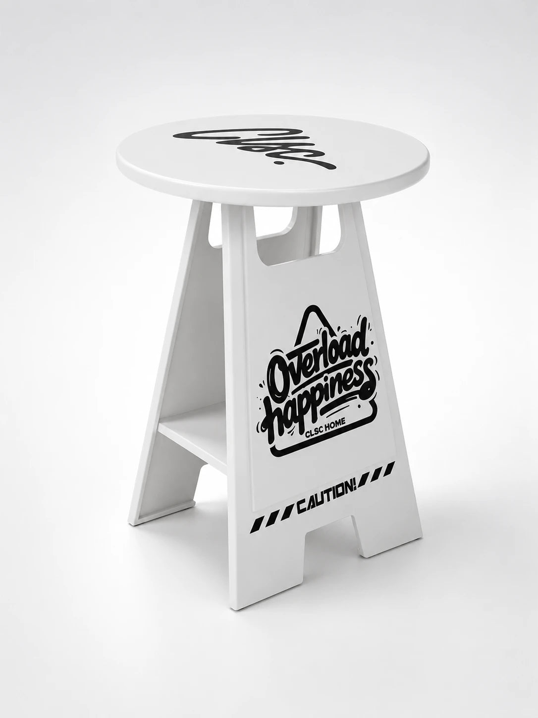 Caution Sign Side Table