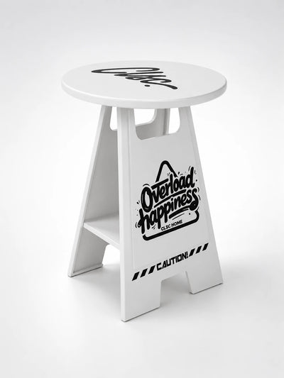 Caution Sign Side Table
