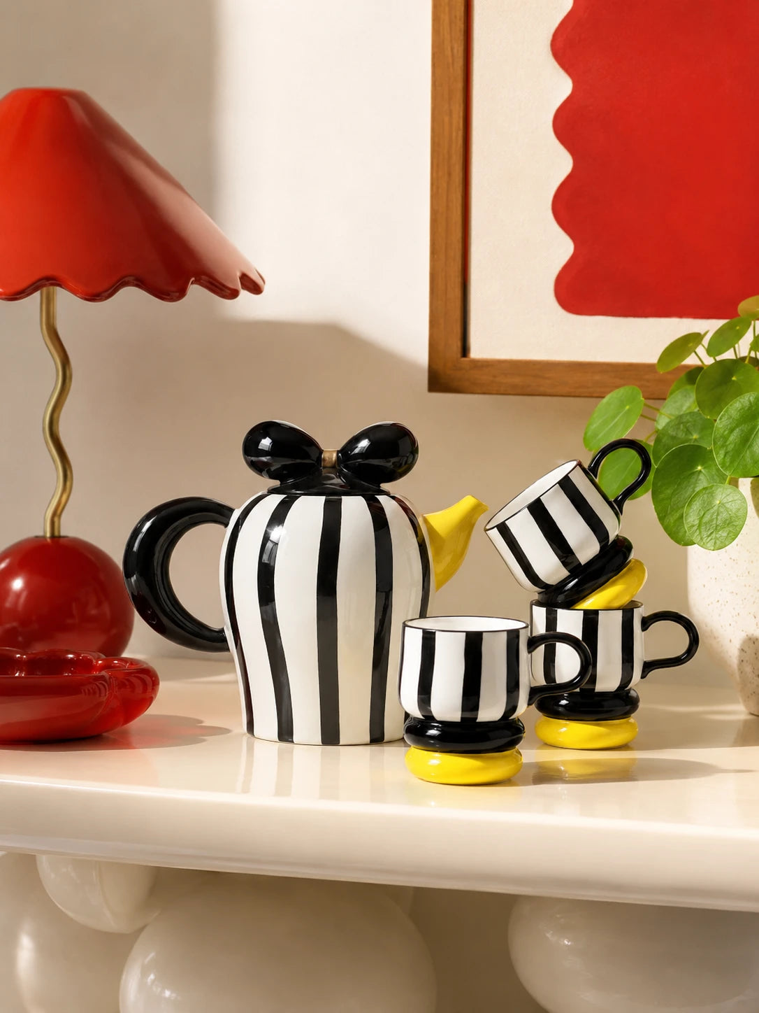 Handcrafted Ceramic Tea and Coffee Pot Set — Cohesive Tableware