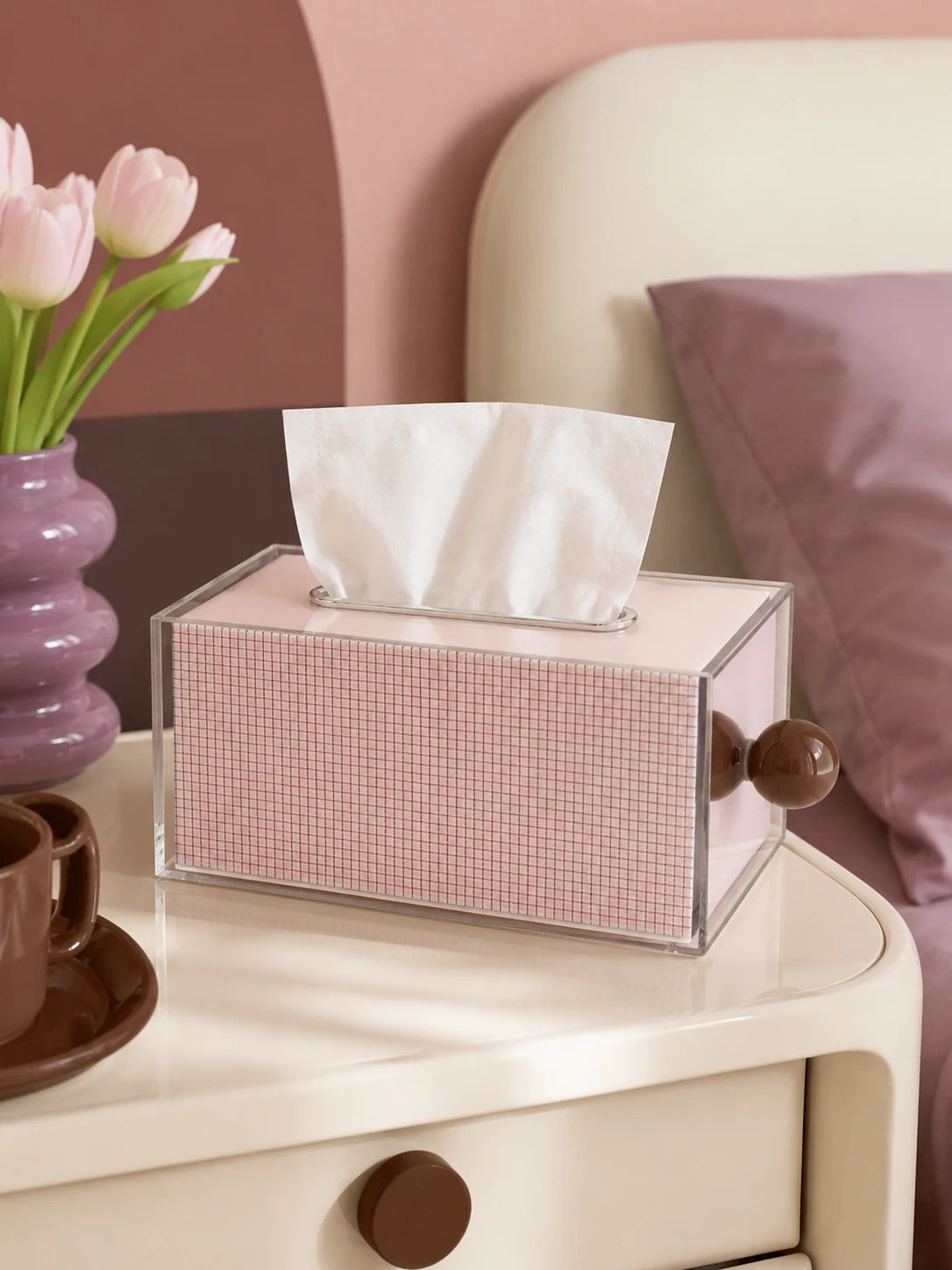 Candy-Colored Memphis Acrylic Tissue Box