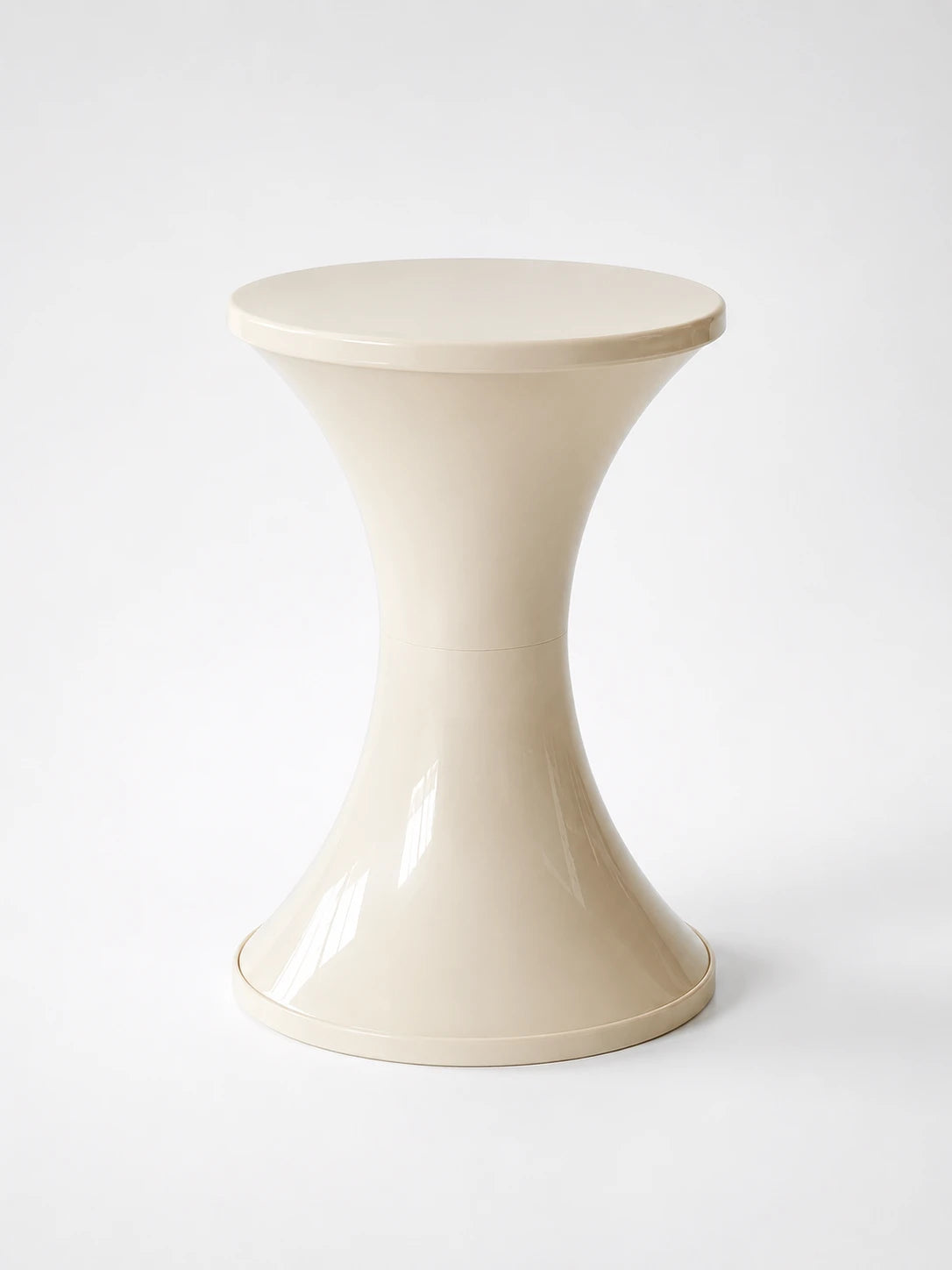 Hourglass Storage Stool — Sculptural Accent Furniture