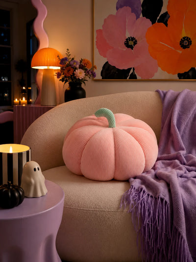 Nordic Pumpkin Plush Throw Pillow