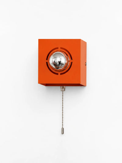 Memphis Geometric Wall Sconce: Retro Pull-Chain Lighting