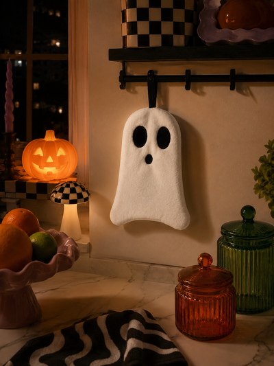 Cute Ghost Halloween Hand Towel