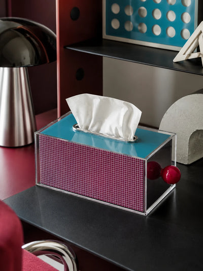 Candy-Colored Memphis Acrylic Tissue Box
