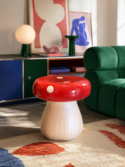 Red Toadstool Accent Stool
