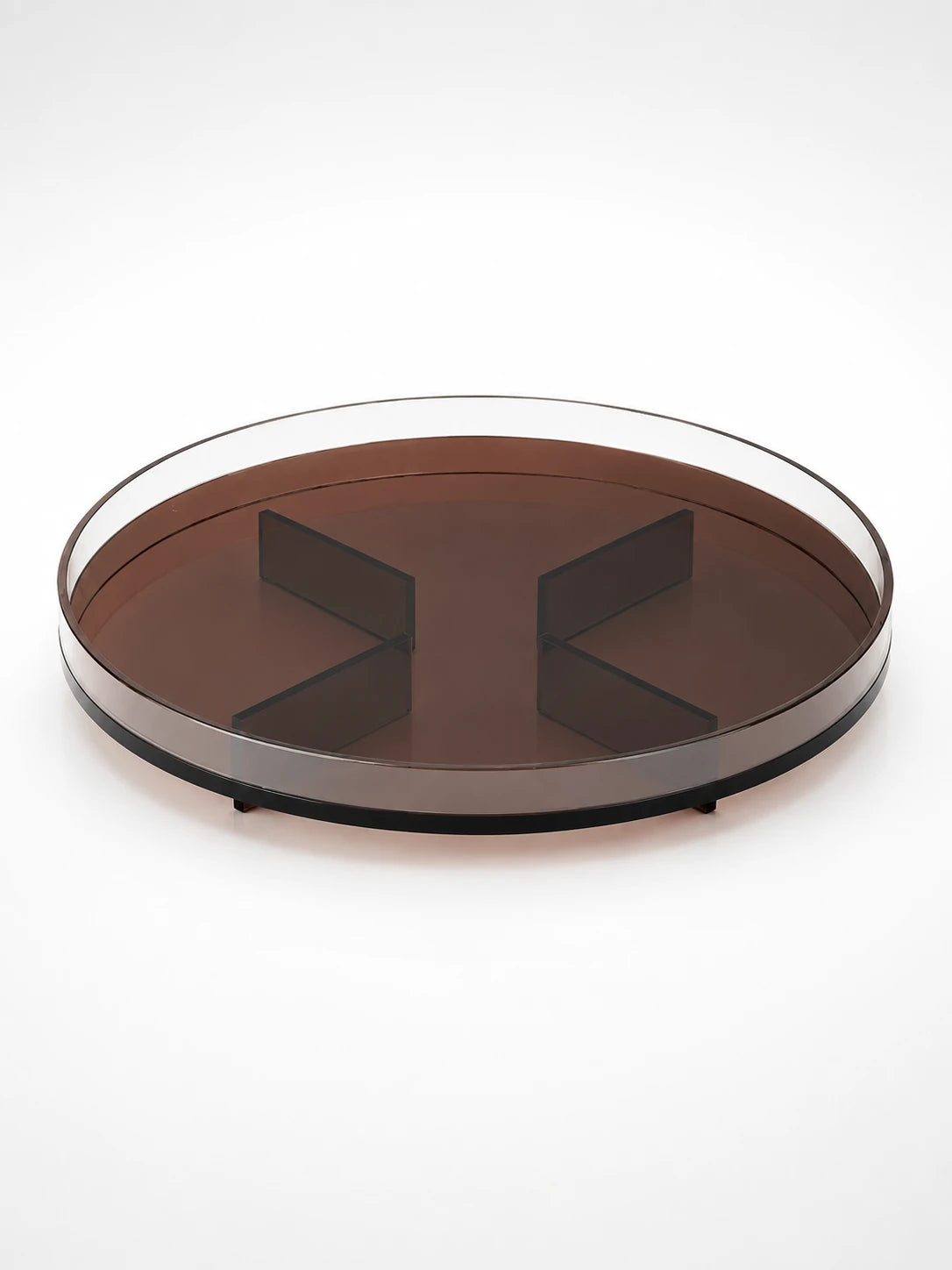 Nordic Acrylic Round Tray: Minimalist Acrylic Storage Tray
