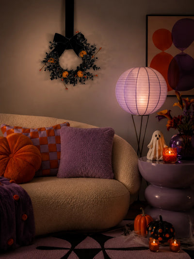 Spooky Velvet Halloween Wreath