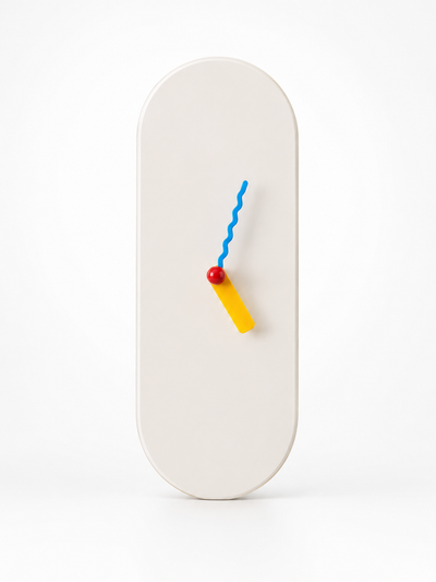 Silent Cream Puffy Wall Clock