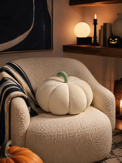 Nordic Pumpkin Plush Throw Pillow