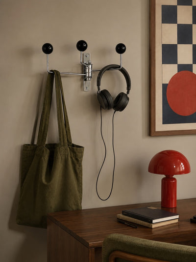 Swivel Wall Hook, Mid-Century Modern Multi-Arm Rack