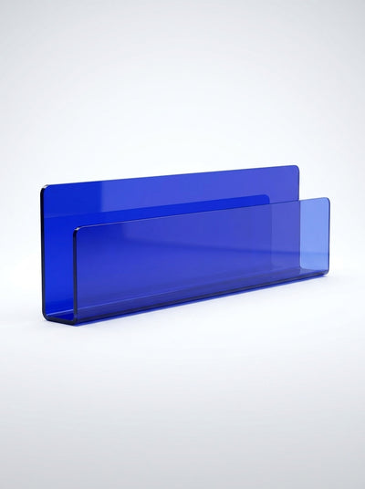 Acrylic Floating Wall Shelf – Translucent Tinted Display Rack