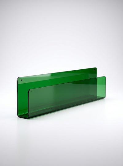 Acrylic Floating Wall Shelf – Translucent Tinted Display Rack