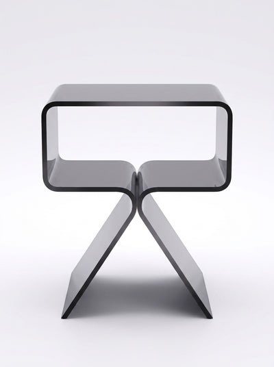 Acrylic Bedside Table – Seamless Translucent Storage Cubby