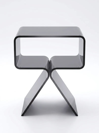 Translucent Acrylic Bedside Table: Floating Minimalist Nightstand