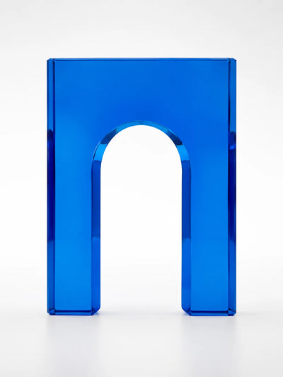 Colorful Geometric Crystal Arch Ornament — Dopamine Decor Sculptural Accent