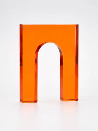 Colorful Geometric Crystal Arch Ornament — Dopamine Decor Sculptural Accent