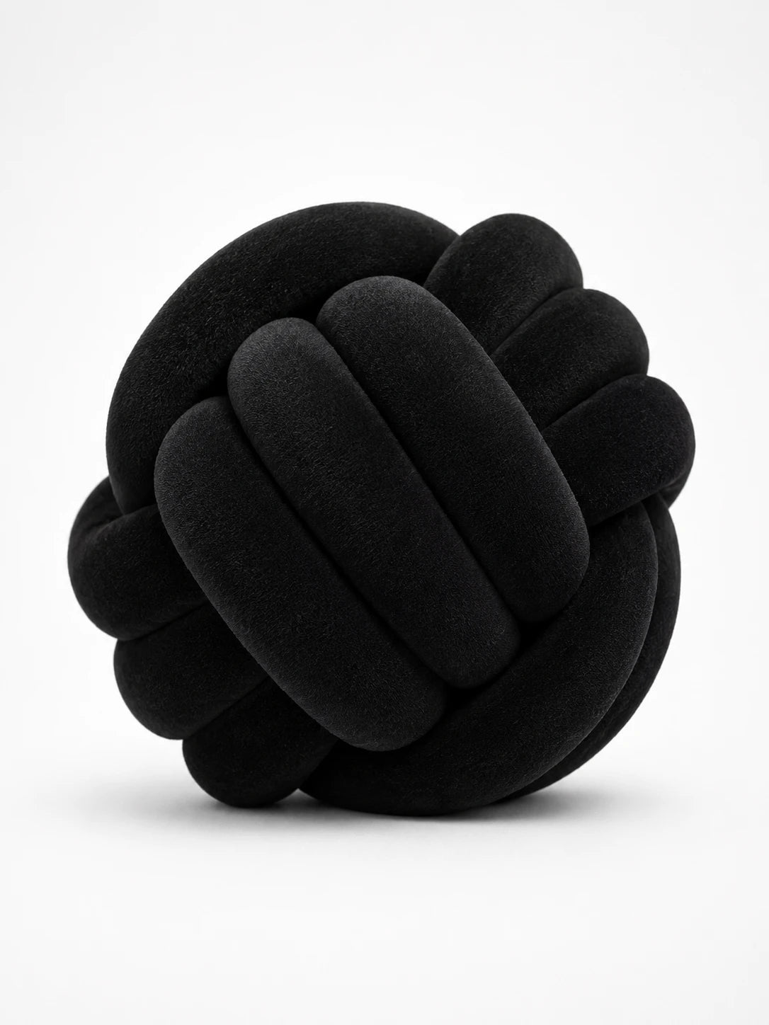 Knotted Ball Throw Pillow: Soft Sculptural Decor