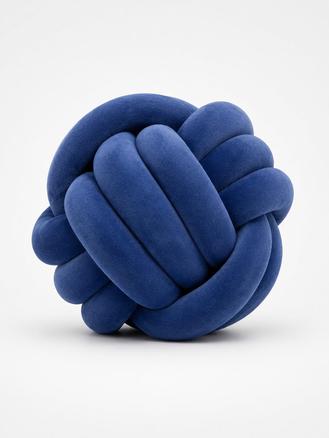 Knotted Ball Throw Pillow: Soft Sculptural Decor