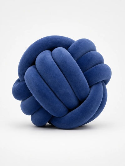 Knotted Ball Throw Pillow: Soft Sculptural Decor
