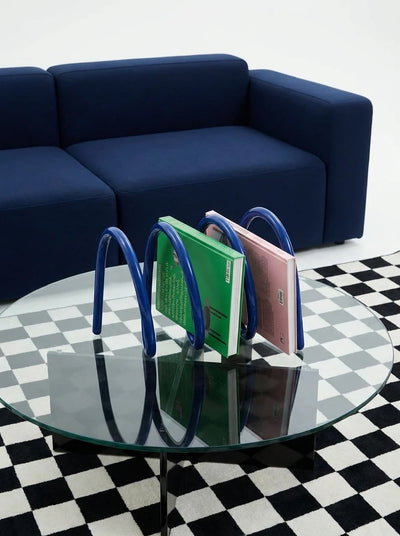 Curved Metal Desktop Bookshelf