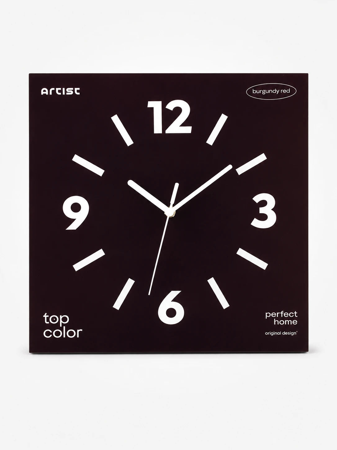 Frameless Silent Square Wall Clock