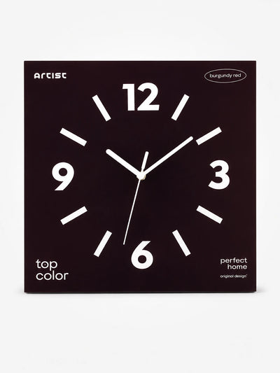 Frameless Silent Square Wall Clock
