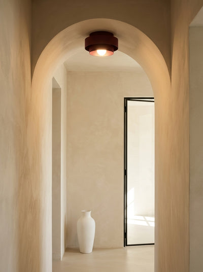 Sculptural Resin Ceiling Lamp – Minimalist Japandi Light