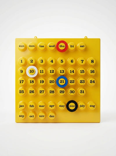 Retro Perpetual Calendar – Interactive Dopamine Decor
