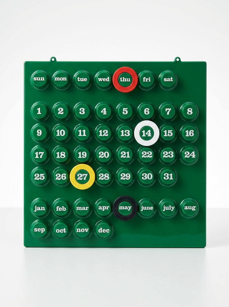 Retro Perpetual Calendar – Interactive Dopamine Decor