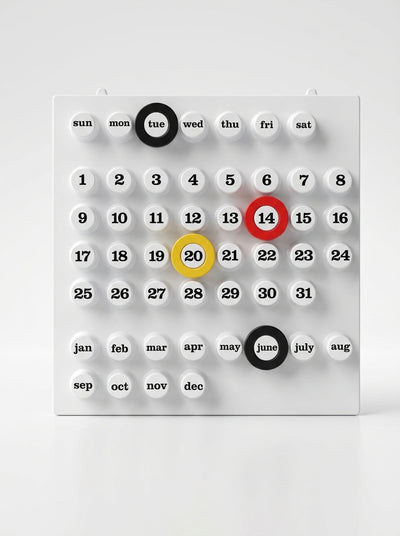 Retro Perpetual Calendar – Interactive Dopamine Decor