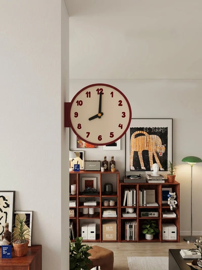Corner-Mounted Acrylic Wall Clock — The Multi-Zone Sanctuary Timepiece