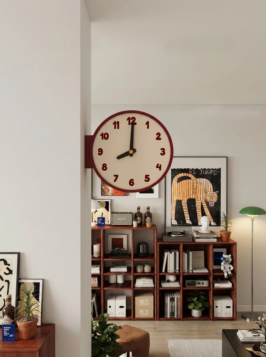 Corner-Mounted Acrylic Wall Clock — The Multi-Zone Sanctuary Timepiece