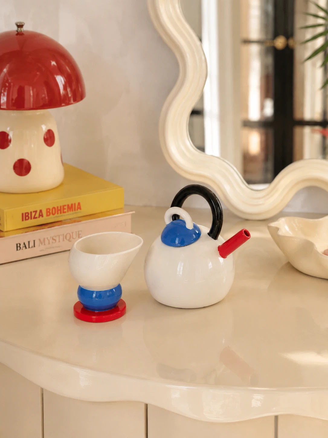 Sphere Ceramic Teapot and Cup Set