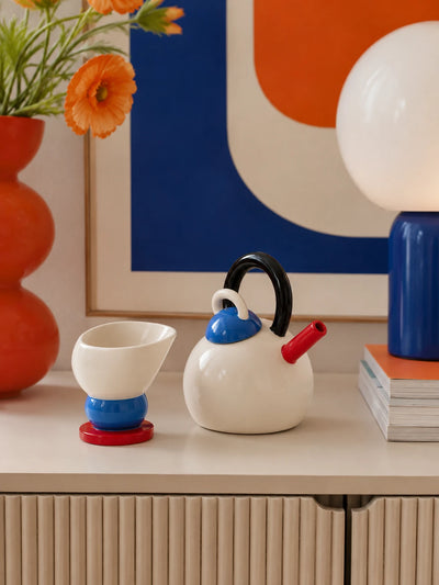 Sphere Ceramic Teapot and Cup Set