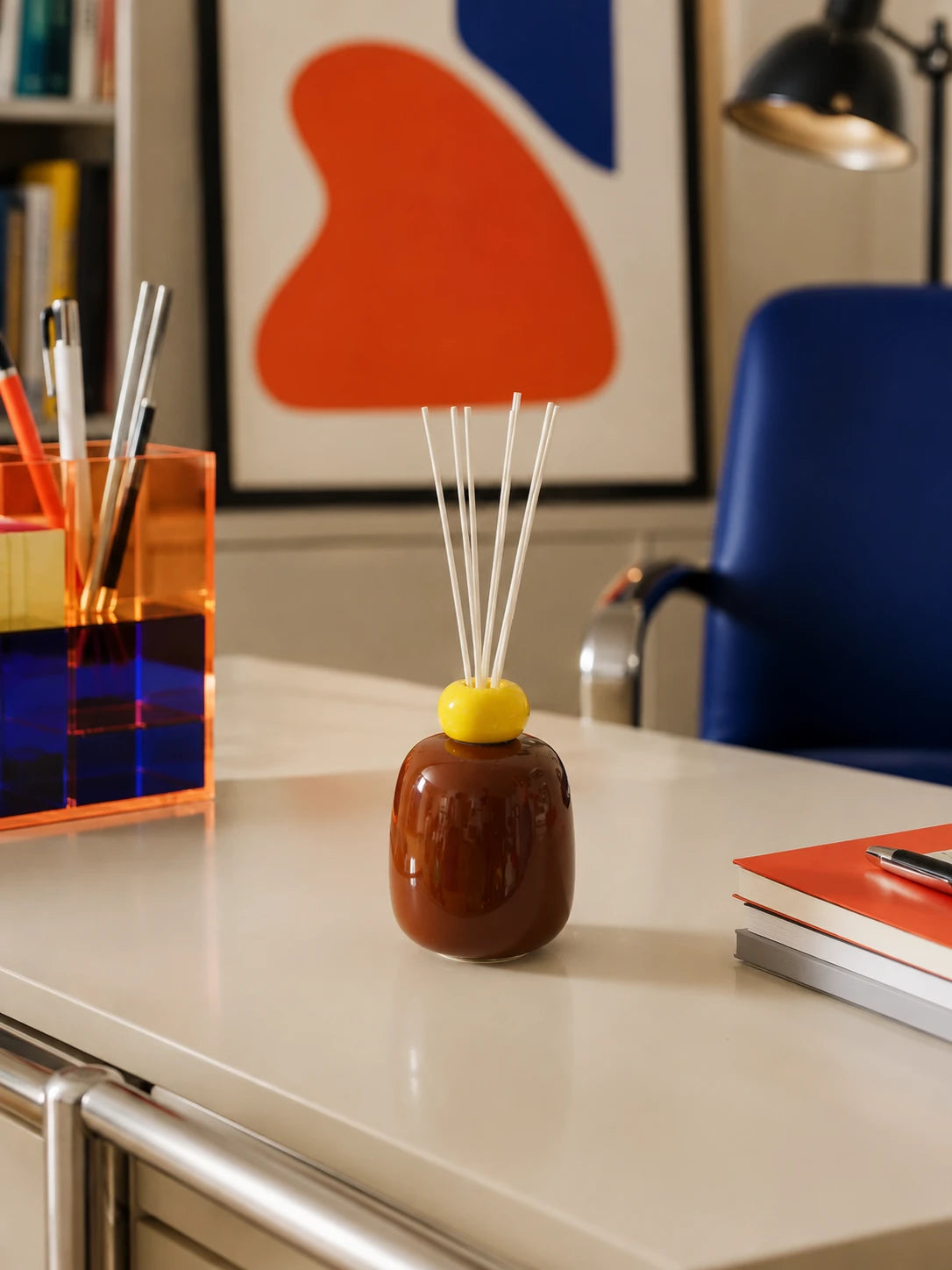 Color-Block Ceramic Reed Diffuser Bottle