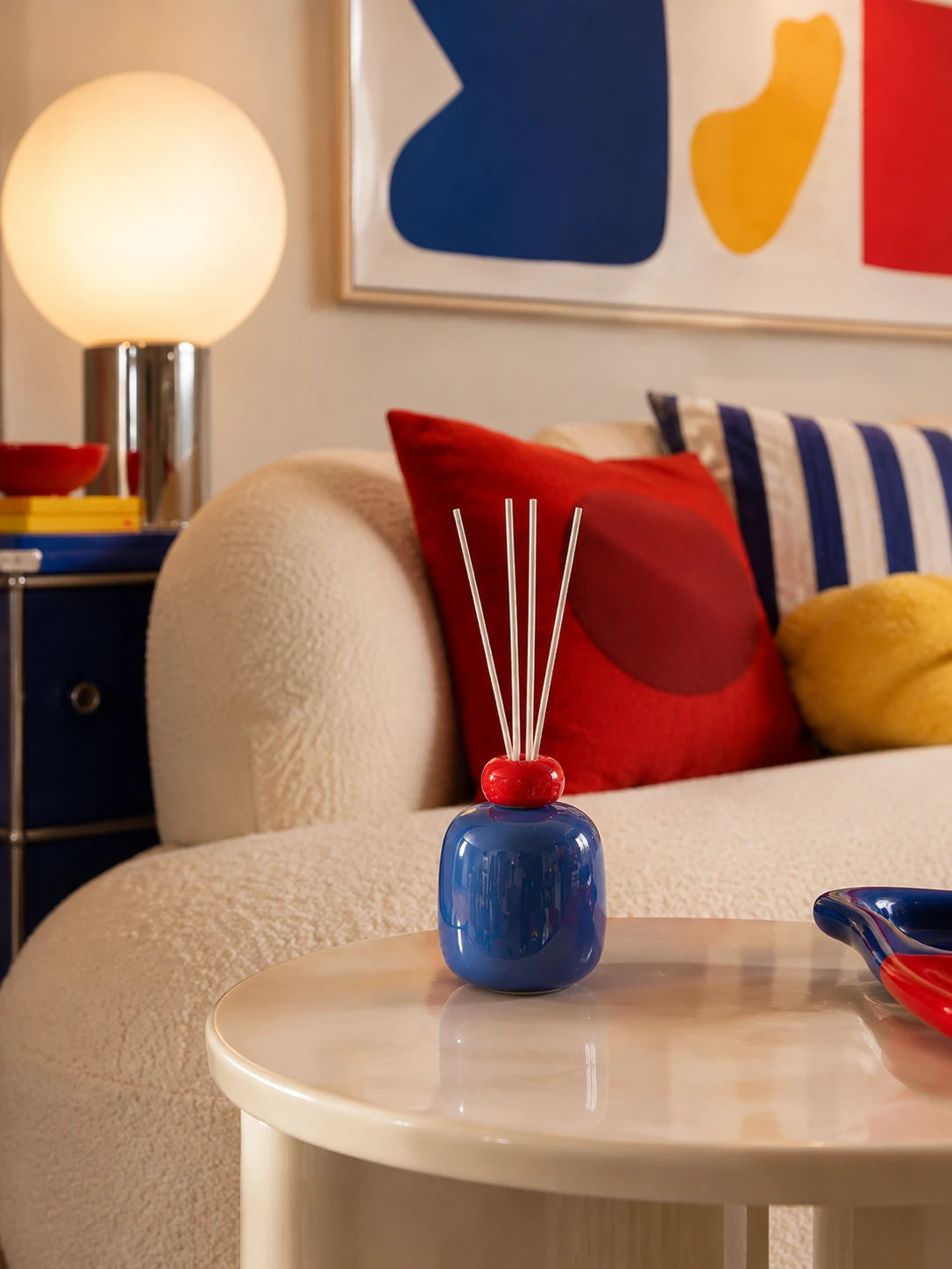 Color-Block Ceramic Reed Diffuser Bottle
